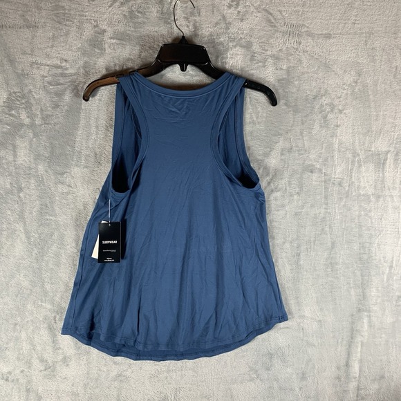 Disney Women's Tank Top S‎ Pajamas PJs Lounge Rainbow Graphic Blue NWT - Picture 2 of 10